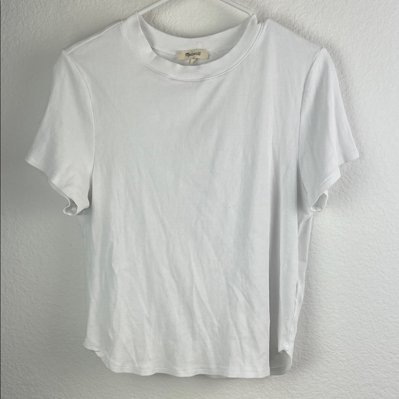 Madewell Tops - Madewell Ivory Ribbed Knit Top Women’s Size XL